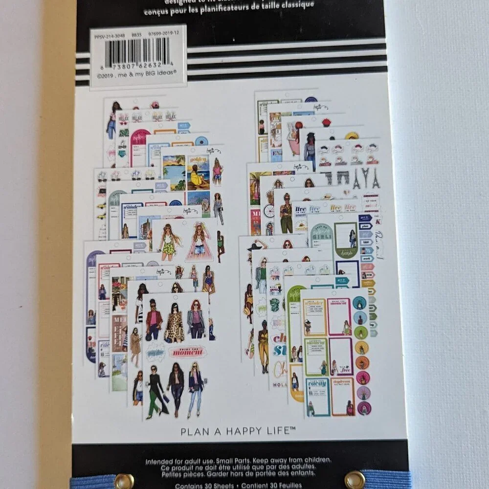 NEW Happy Planner 'Going Places' 397 pcs Rong Rong Classic Sticker Book Fashion